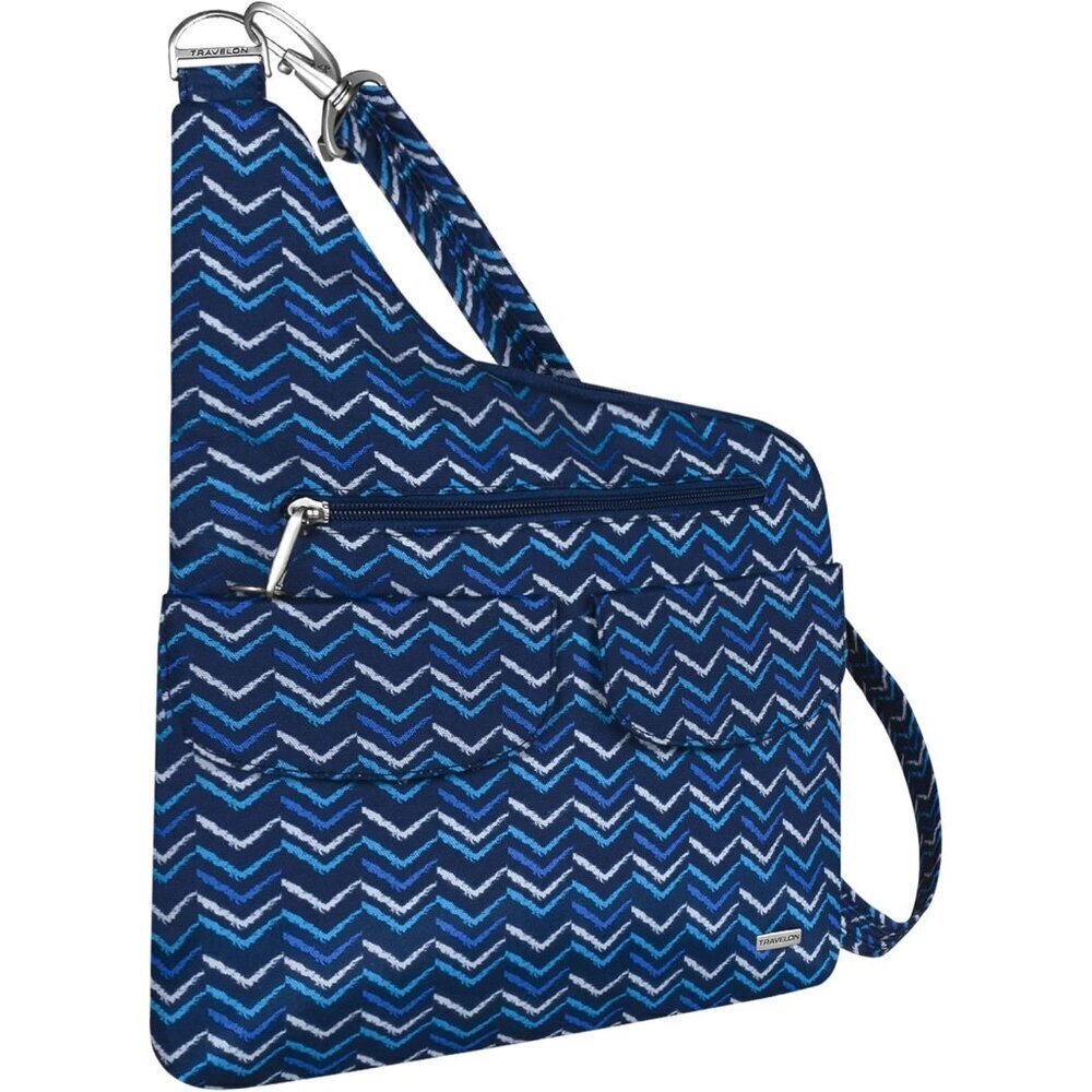 Anti-Theft Crossbody Bag Canvas Unisex Two-Pocket Zipper Security